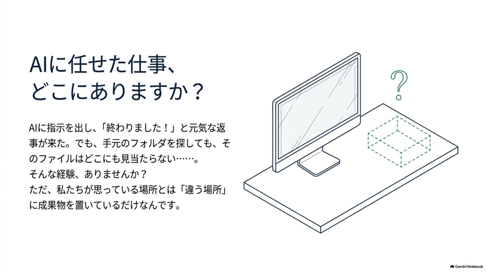 ページ1：AIに任せた仕事、どこにありますか？